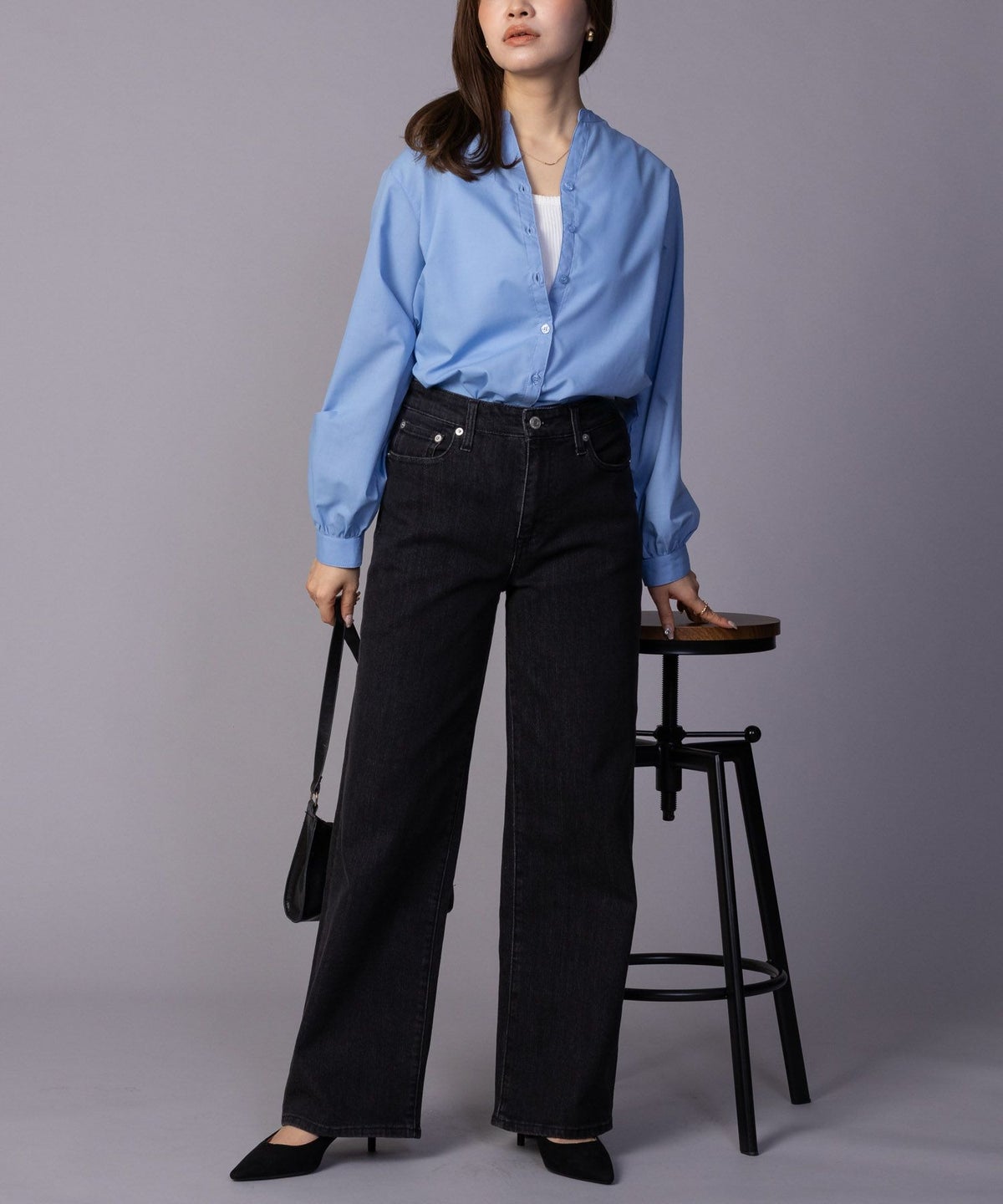 AVY 毎日はきたくなるデニム「マイデニ」 ワイドパンツ レディース