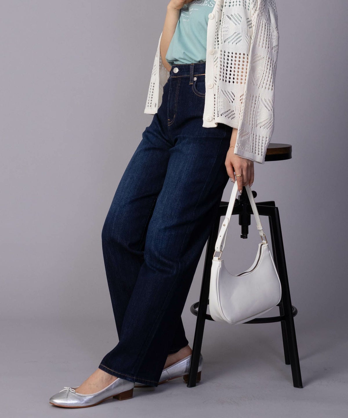 AVY 毎日はきたくなるデニム「マイデニ」 ワイドパンツ レディース