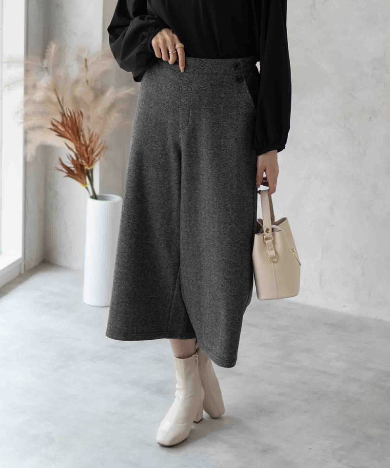 Howdy Marie  ニットワイドクロップドパンツ レディース商品画像-3