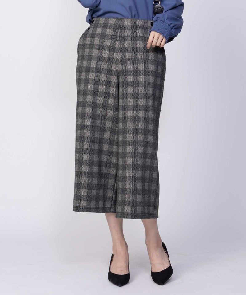 Howdy Marie ニットワイドクロップドパンツ レディース商品画像-10