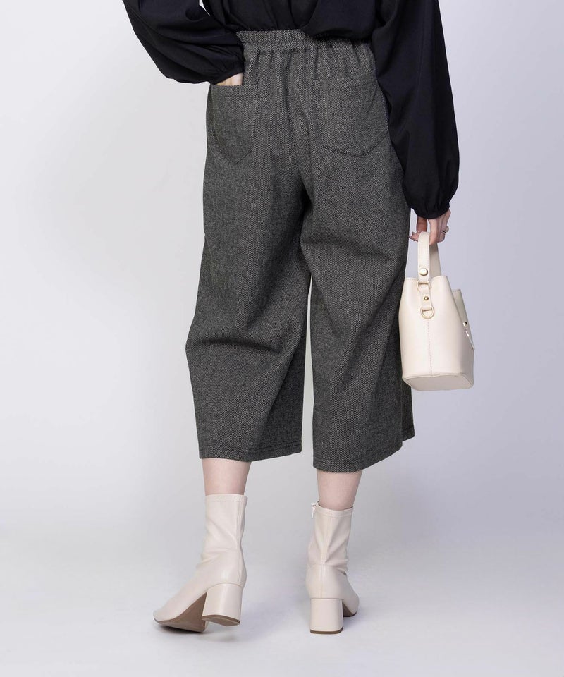 Howdy Marie  ニットワイドクロップドパンツ レディース商品画像-16