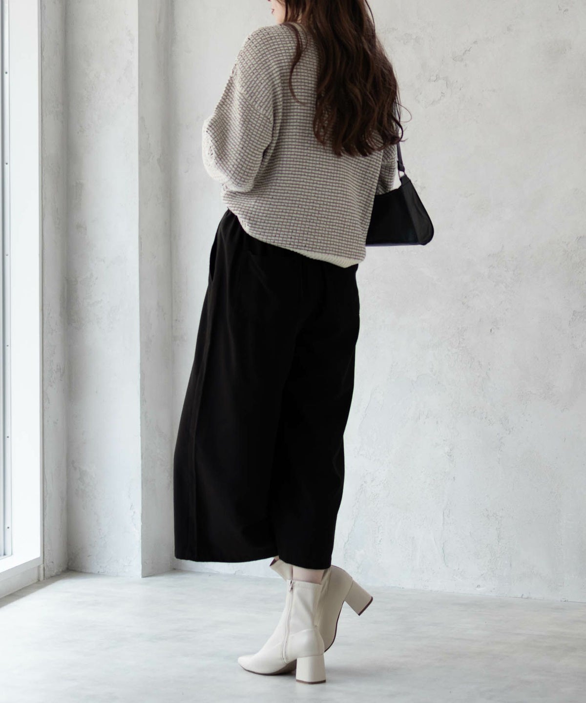 Howdy Marie TRワイドクロップドパンツ レディース