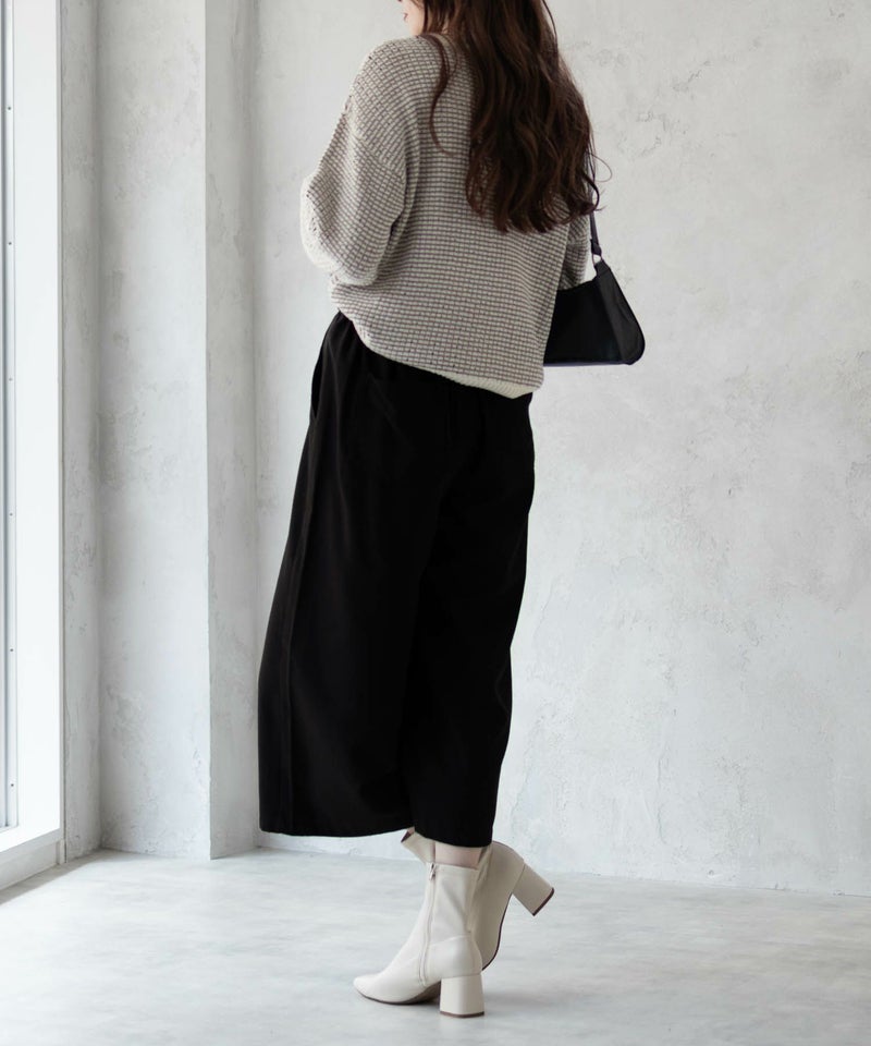 Howdy Marie TRワイドクロップドパンツ レディース商品画像-5