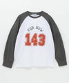 T-GRAPHICS かすれラグラン長袖Tシャツ キッズ メール便 対応商品商品サムネイル-4