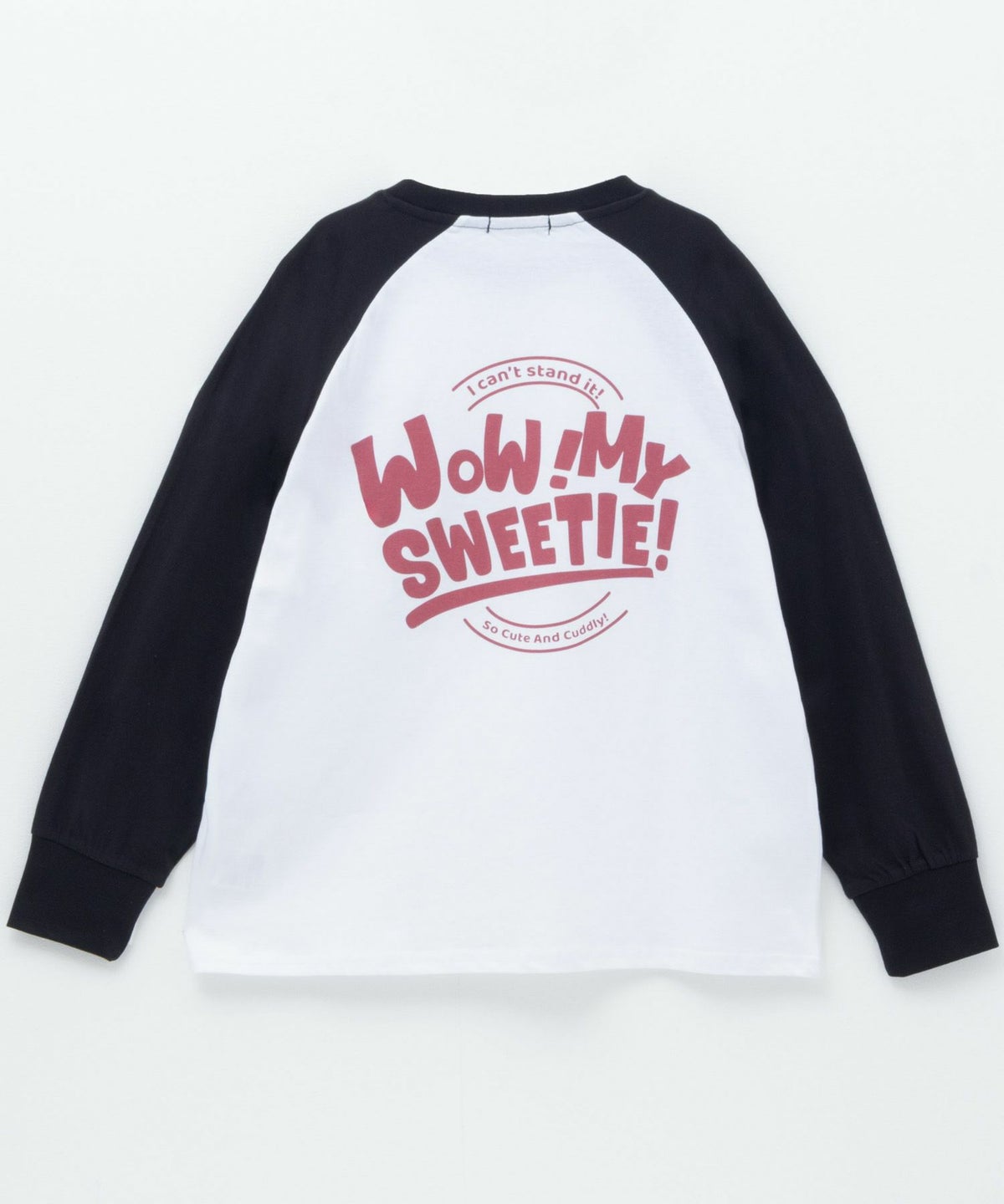 T-GRAPHICS かすれラグラン長袖Tシャツ キッズ ネコポス 対応商品