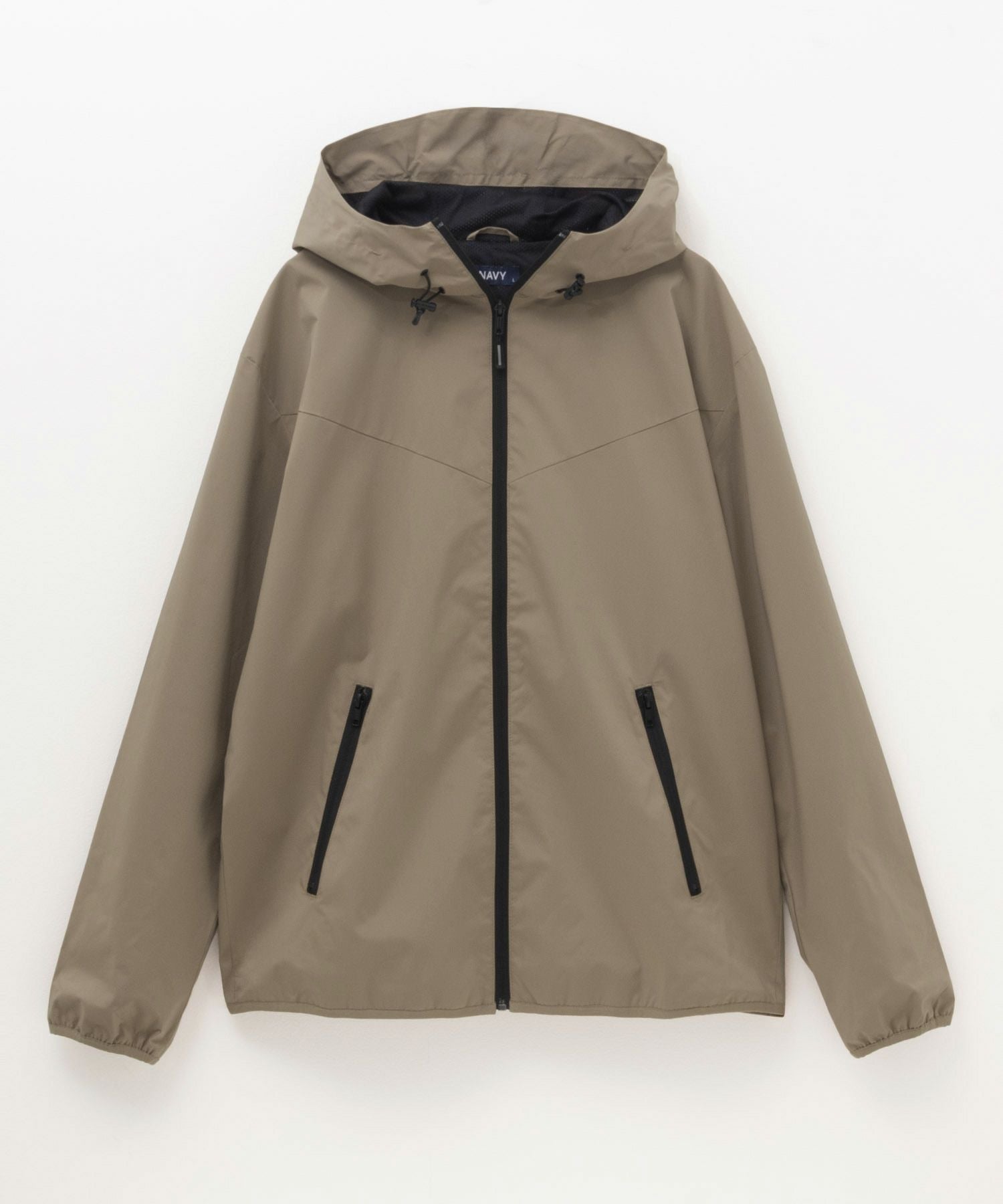 NAVYシャットアウター SOLOTEX(R)使用 裏メッシュフードジャケット メンズ