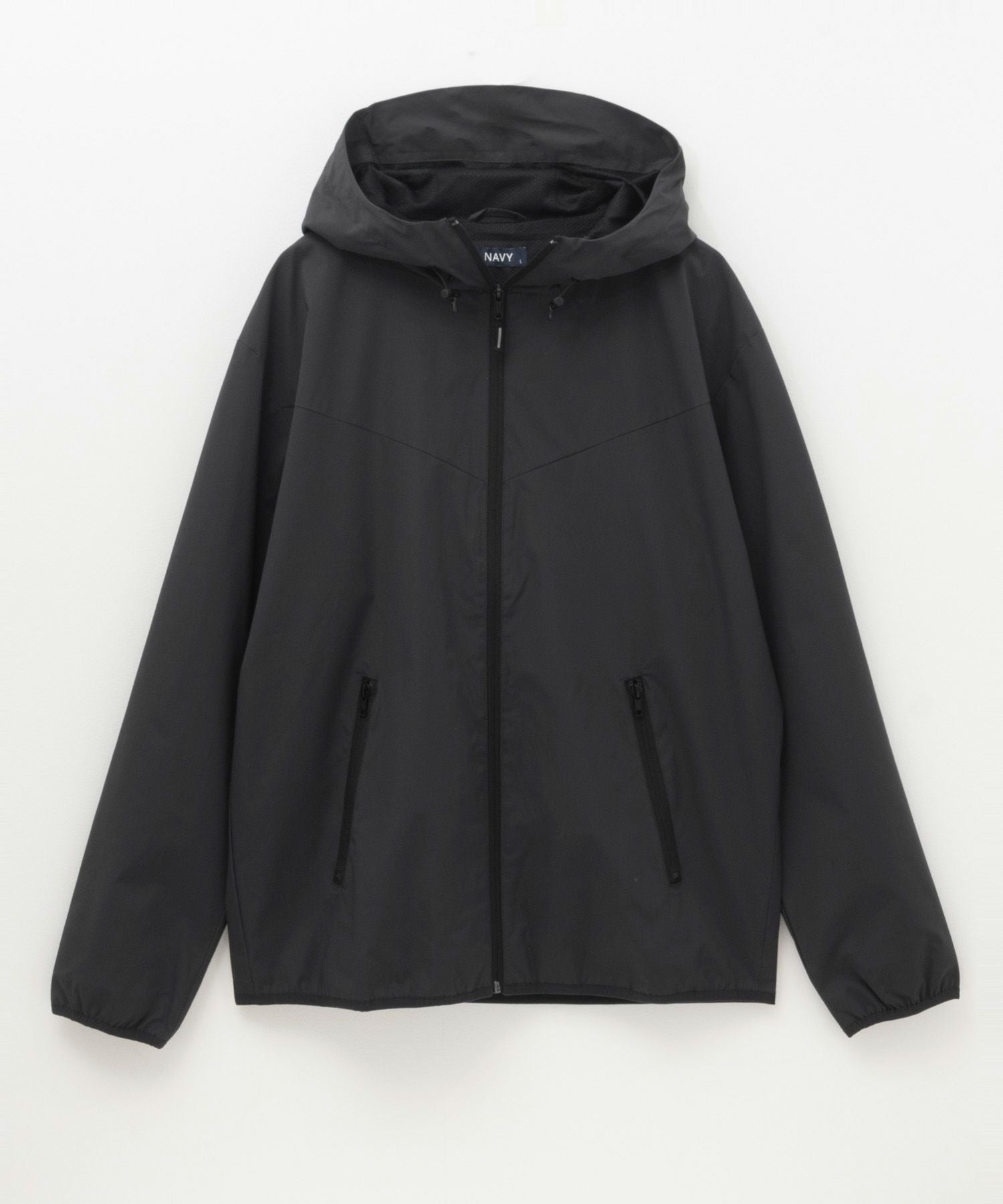 NAVYシャットアウター SOLOTEX(R)使用 裏メッシュフードジャケット メンズ