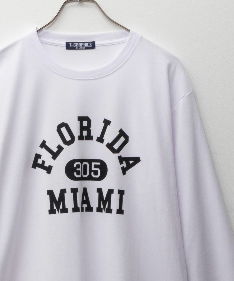 T-GRAPHICS カレッジプリント長袖Tシャツ メンズ商品画像-1