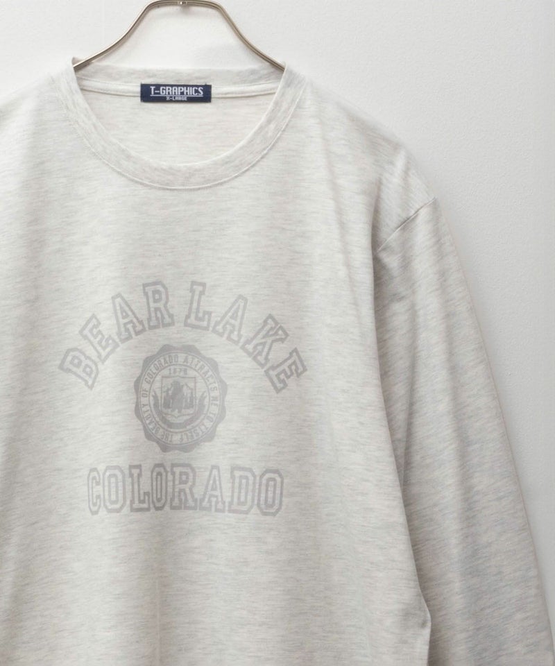 T-GRAPHICS カレッジプリント長袖Tシャツ メンズ商品画像-4