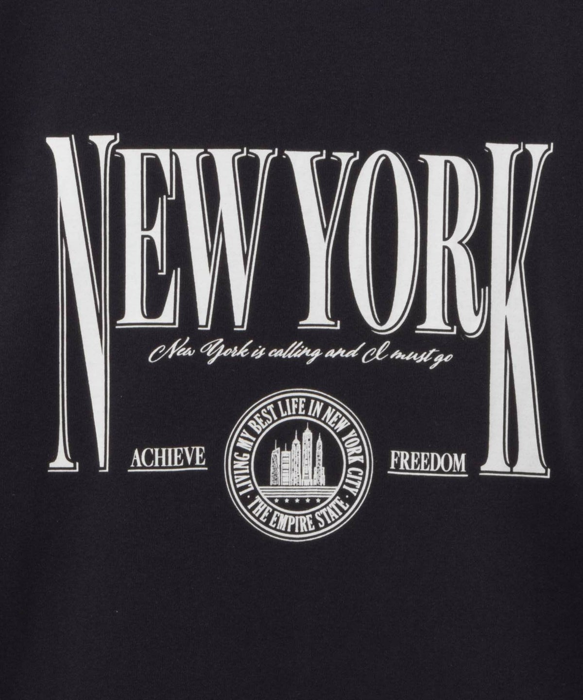 T-GRAPHICS カレッジプリント長袖Tシャツ メンズ