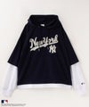 MLB  フェイクレイヤードTシャツパーカー メンズ商品サムネイル-4