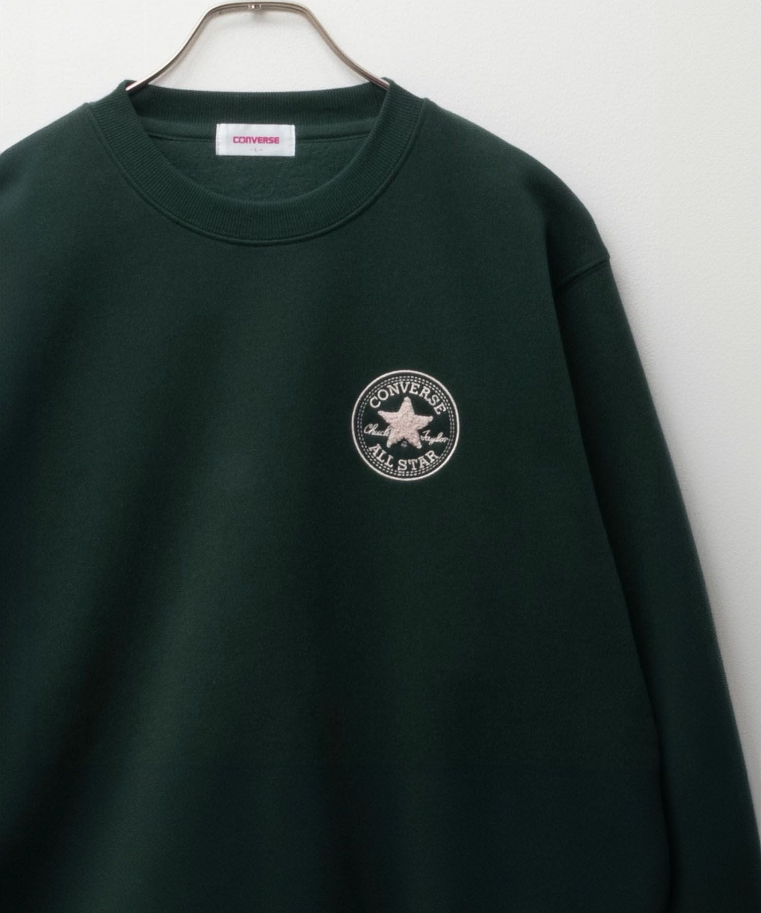 新品 JUN CLUB とCONVERSE ALL STARのコラボトレーナー CONVERSE ALL STAR オールスター ワンポイントロゴ 裏毛 スウェット