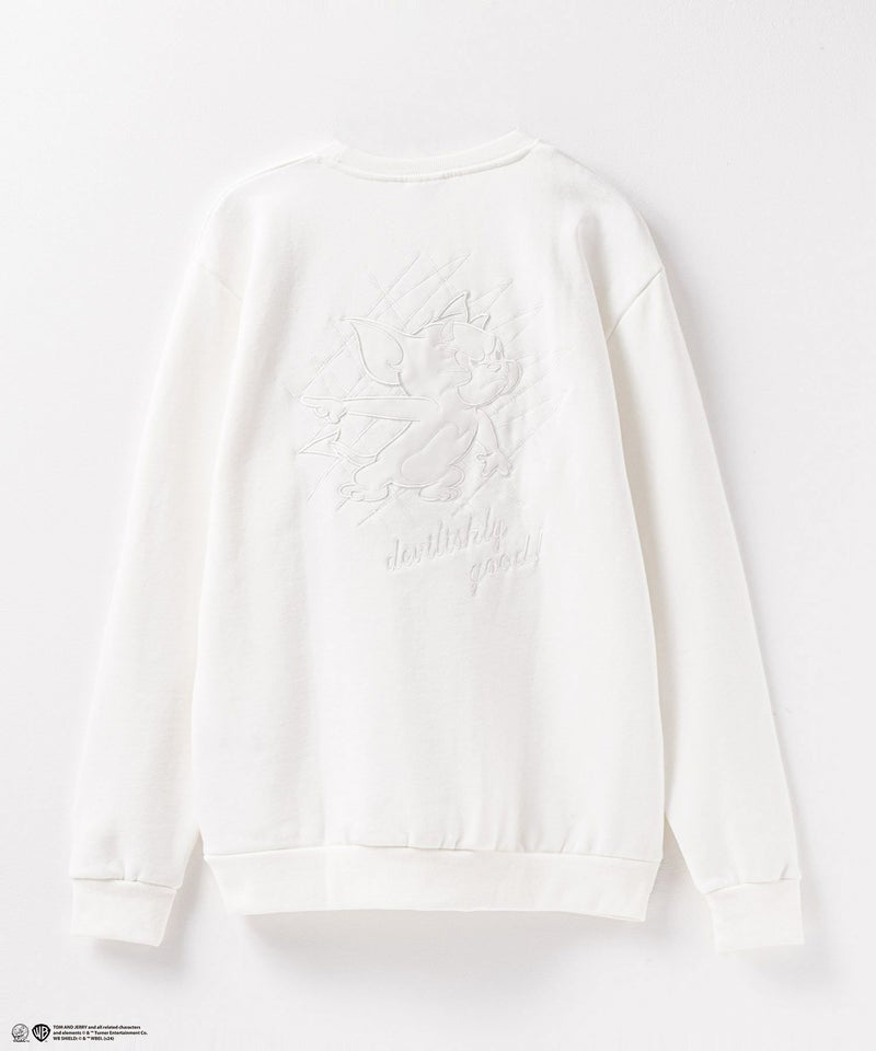 [期間限定価格]Tom and Jerry バック合皮アップリケトレーナー メンズ商品画像-6