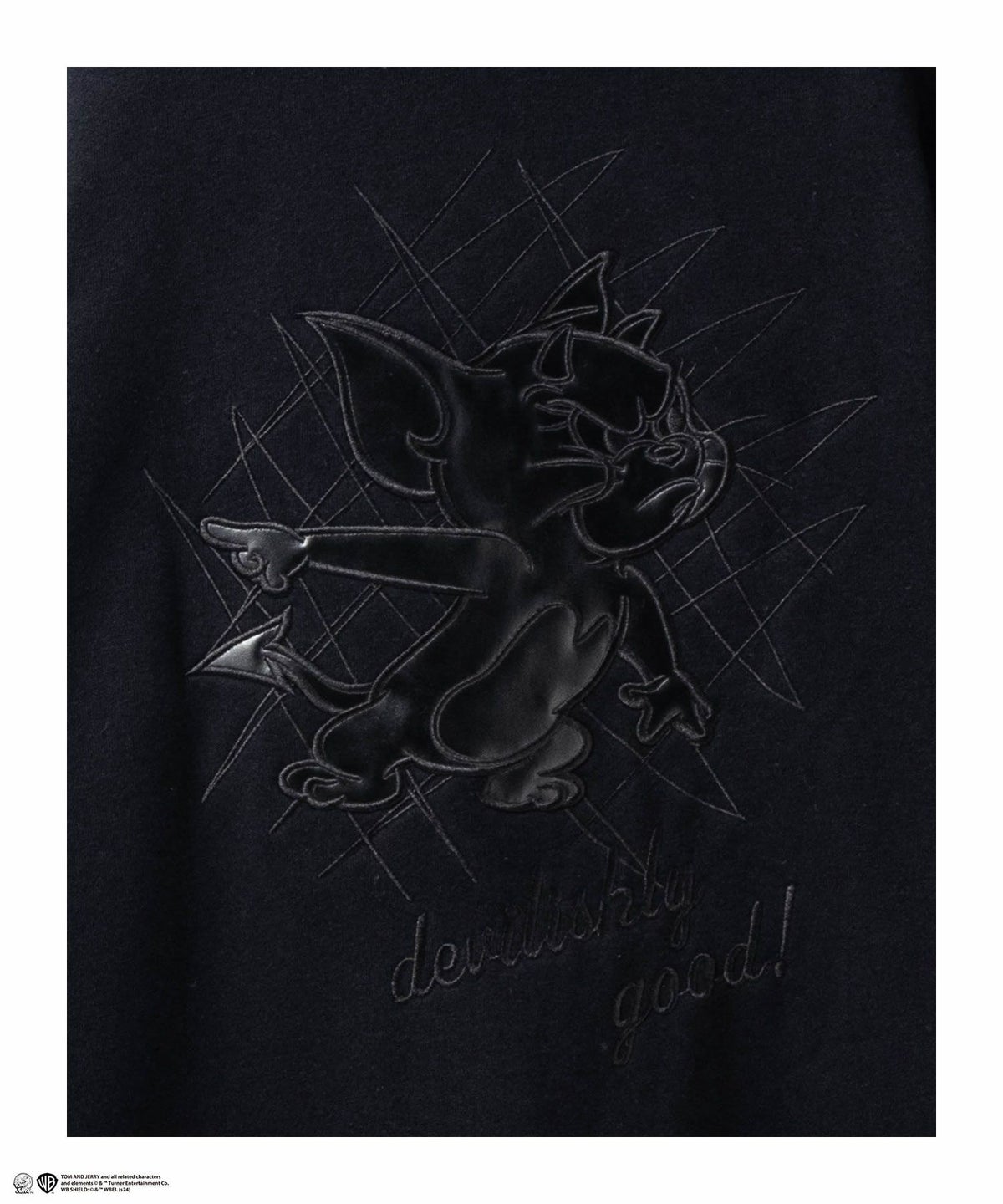 Tom and Jerry バック合皮アップリケトレーナー メンズ