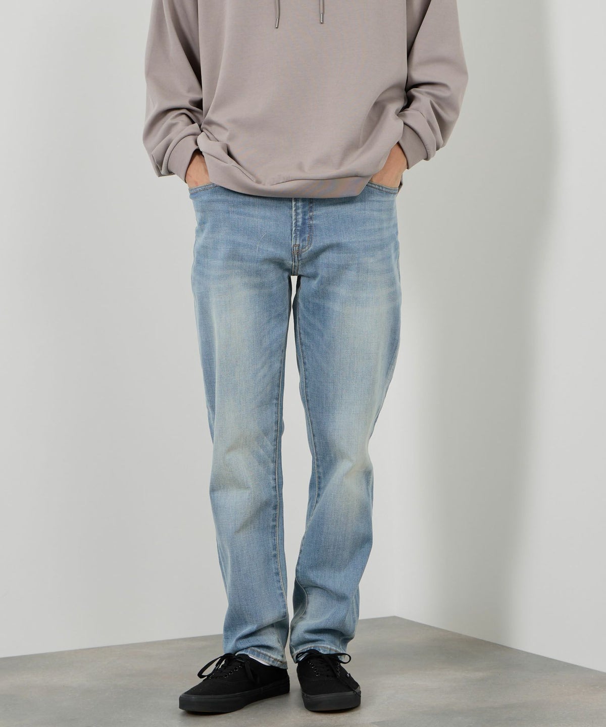 NAVY 毎日はきたくなるデニム「マイデニ」 テーパードパンツ メンズ