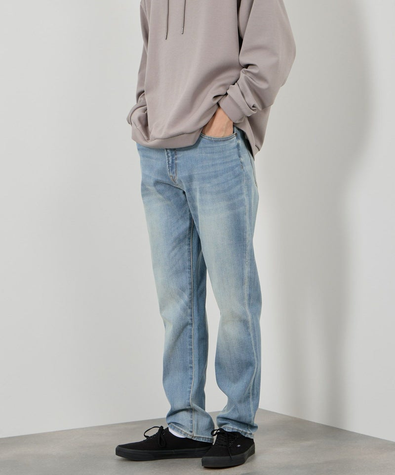 NAVY  毎日はきたくなるデニム「マイデニ」 テーパードパンツ メンズ商品画像-2