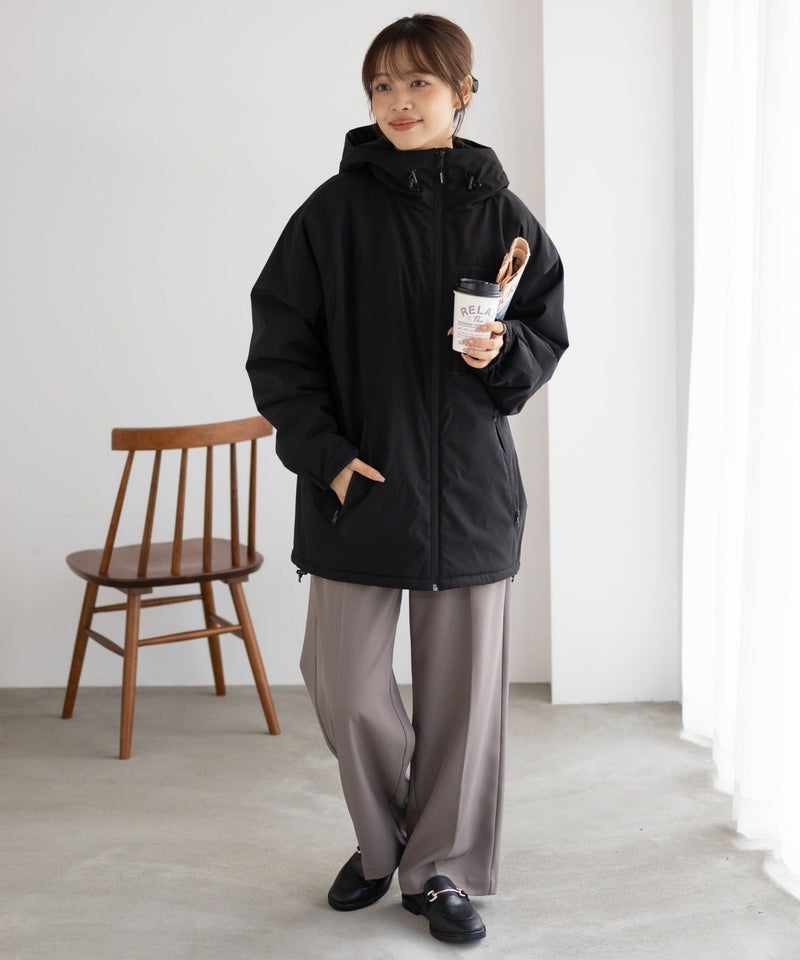 NAVY  シャットアウター SOLOTEX(R)使用 裏シャギーフードジャケット メンズ商品画像-8