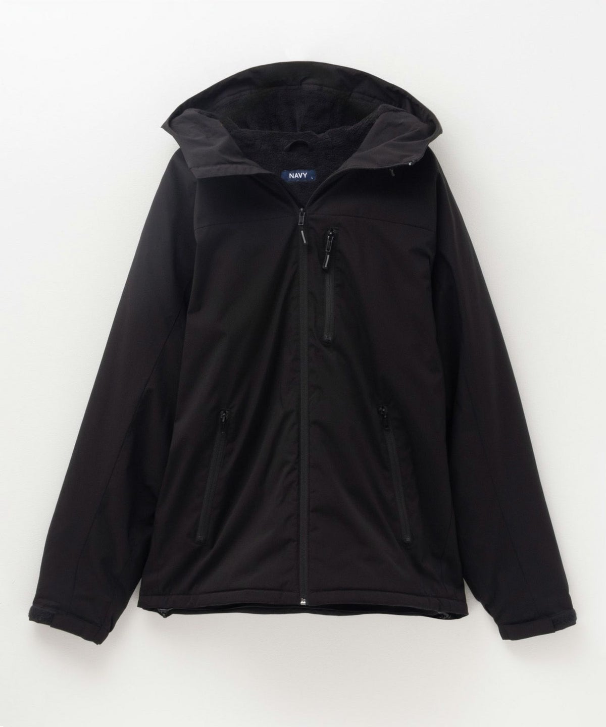 NAVY シャットアウター SOLOTEX(R)使用 裏シャギーフードジャケット メンズ