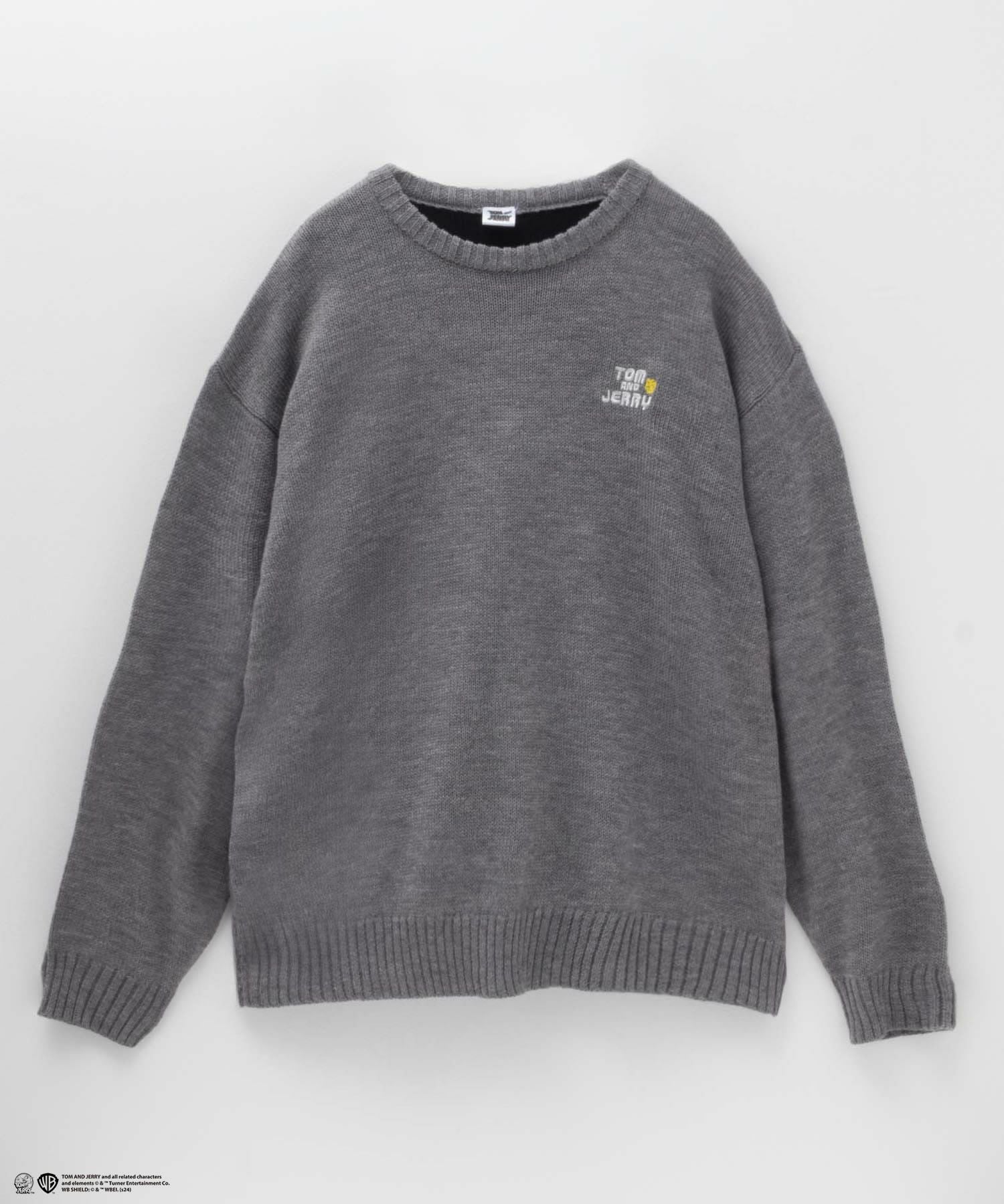 JIJI　デサントメンズ セーター グレーとブラックのセット デサントゴルフ DESCENTE ゴルフ ジャカードクルーネックセーター