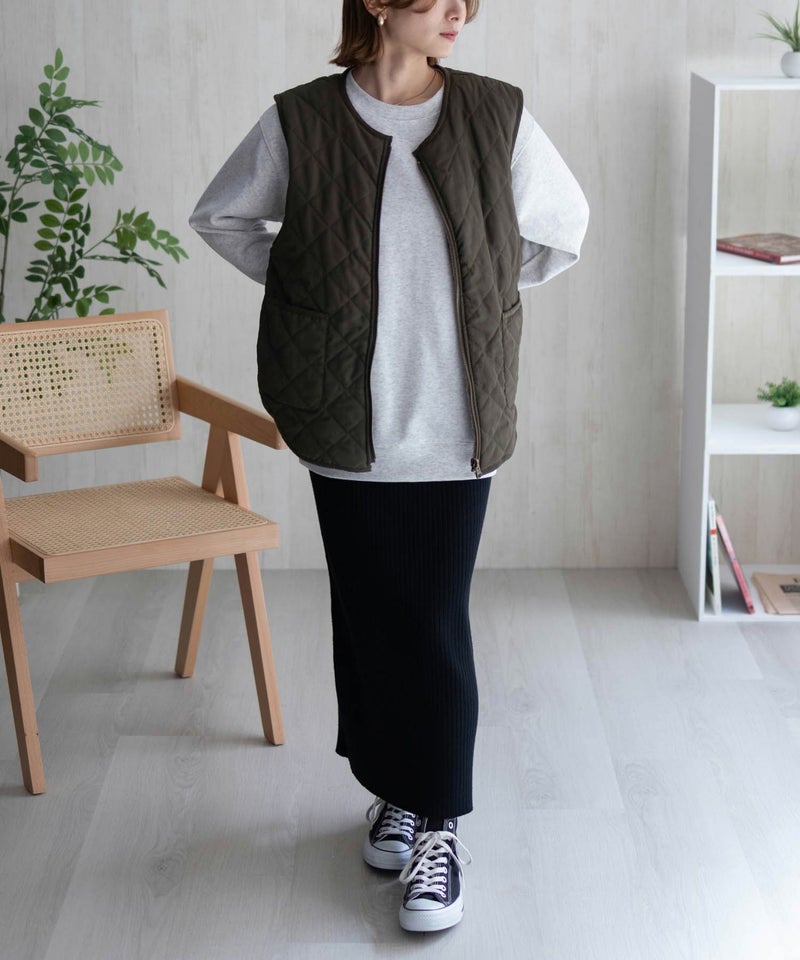 [期間限定価格]Howdy Marie  ボアタフタリバーシブルベスト レディース商品画像-14