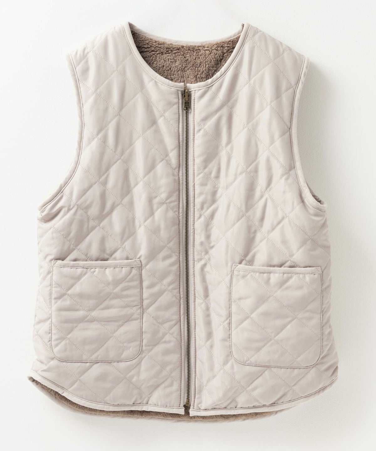 Howdy Marie ボアタフタリバーシブルベスト レディース