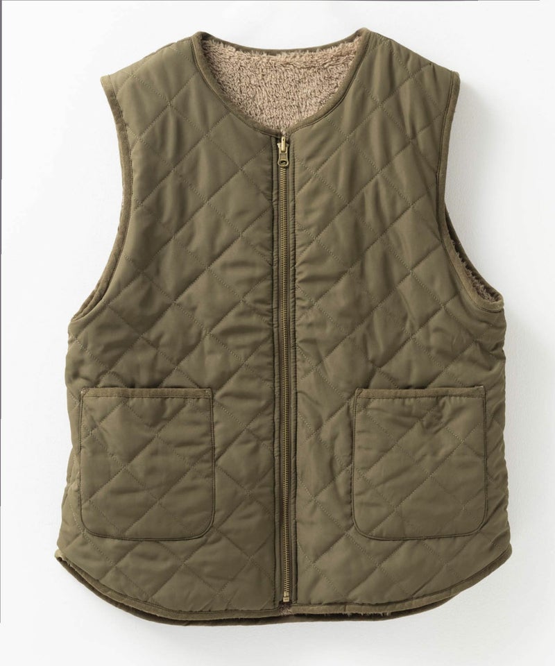 [期間限定価格]Howdy Marie  ボアタフタリバーシブルベスト レディース商品画像-17