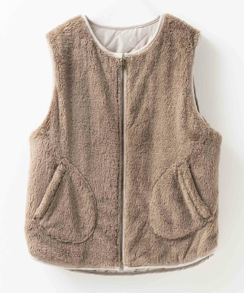 [期間限定価格]Howdy Marie  ボアタフタリバーシブルベスト レディース商品画像-19