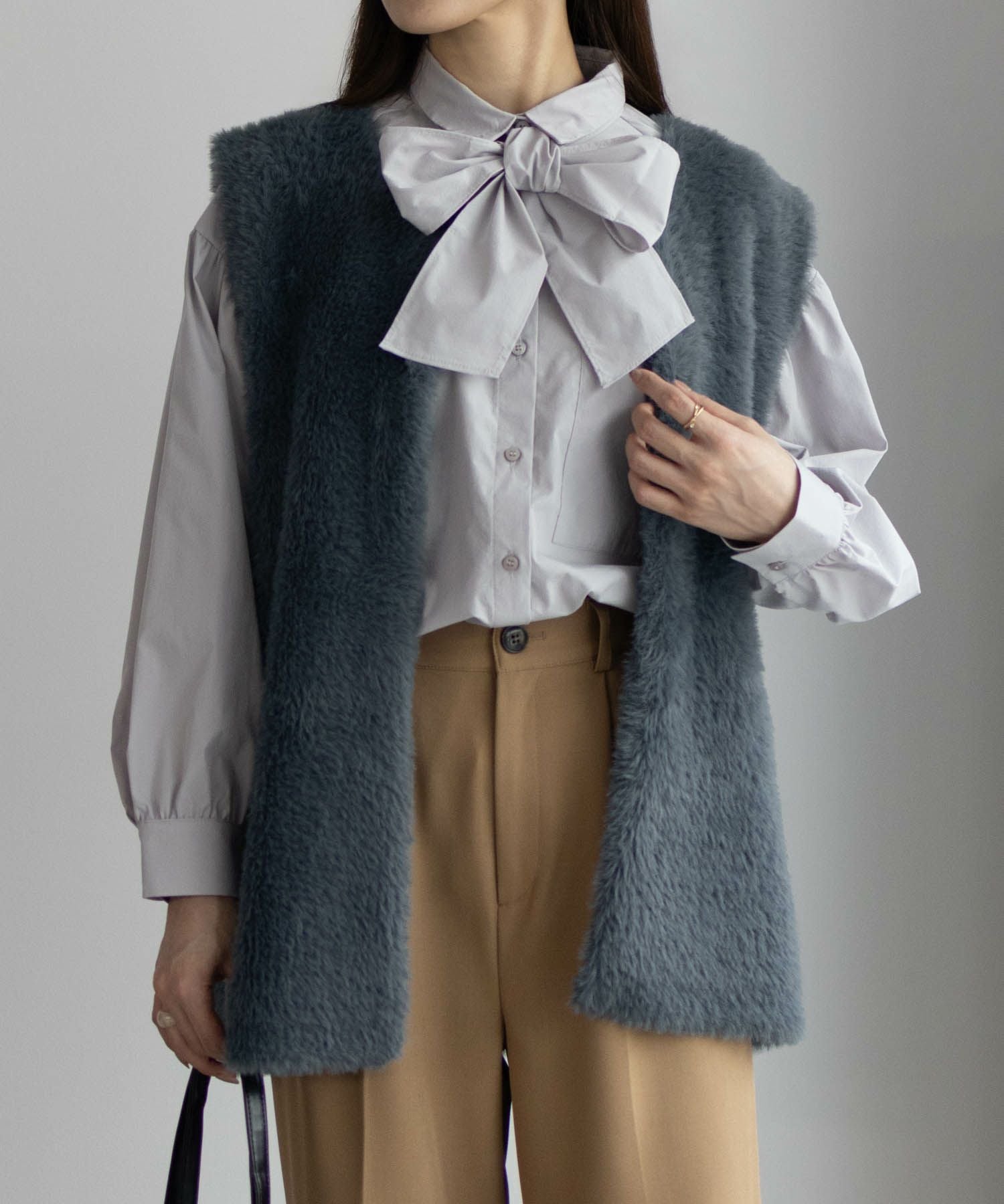 HusHusH ファーロングベスト レディース