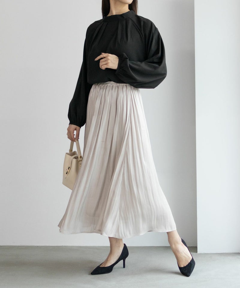 HusHusH  ヴィンテージサテンプルオーバーブラウス レディース商品画像-4