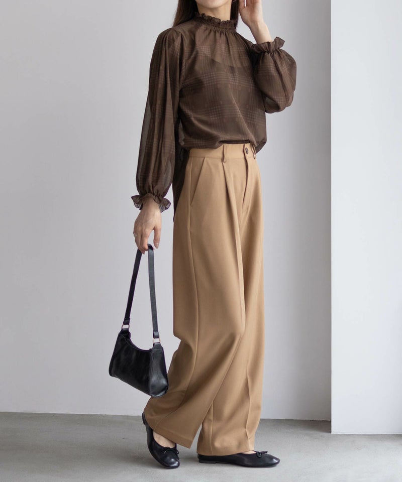 HusHusH チェックプリントブラウス レディース商品画像-4