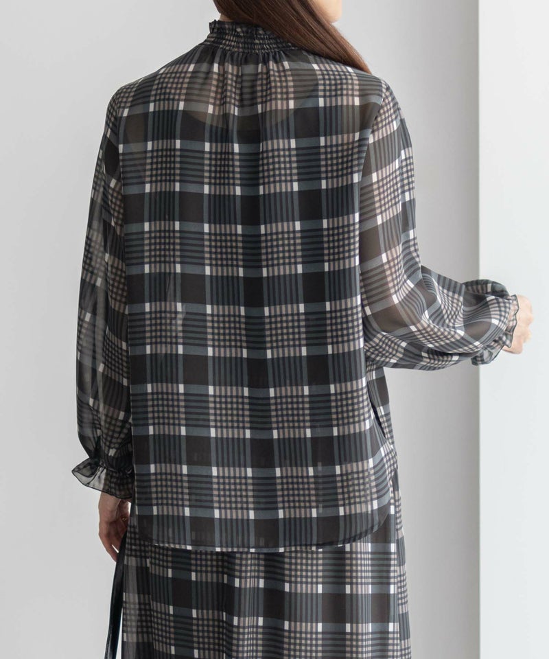 HusHusH チェックプリントブラウス レディース商品画像-6