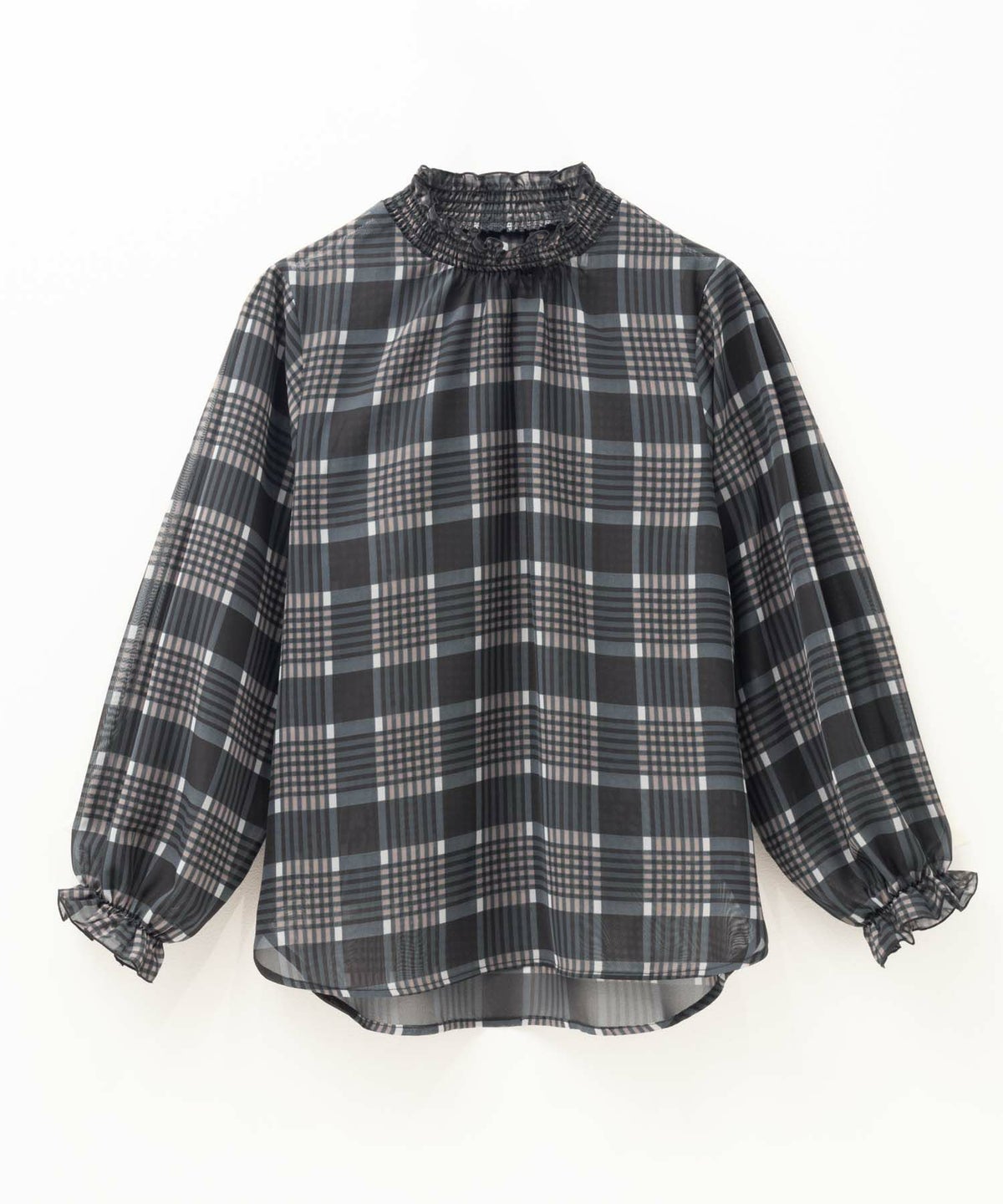 HusHusH チェックプリントブラウス レディース