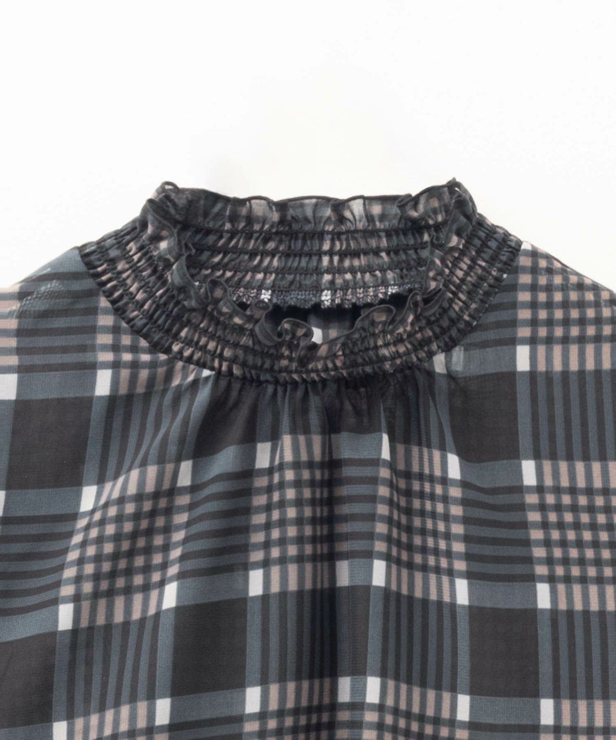 HusHusH チェックプリントブラウス レディース