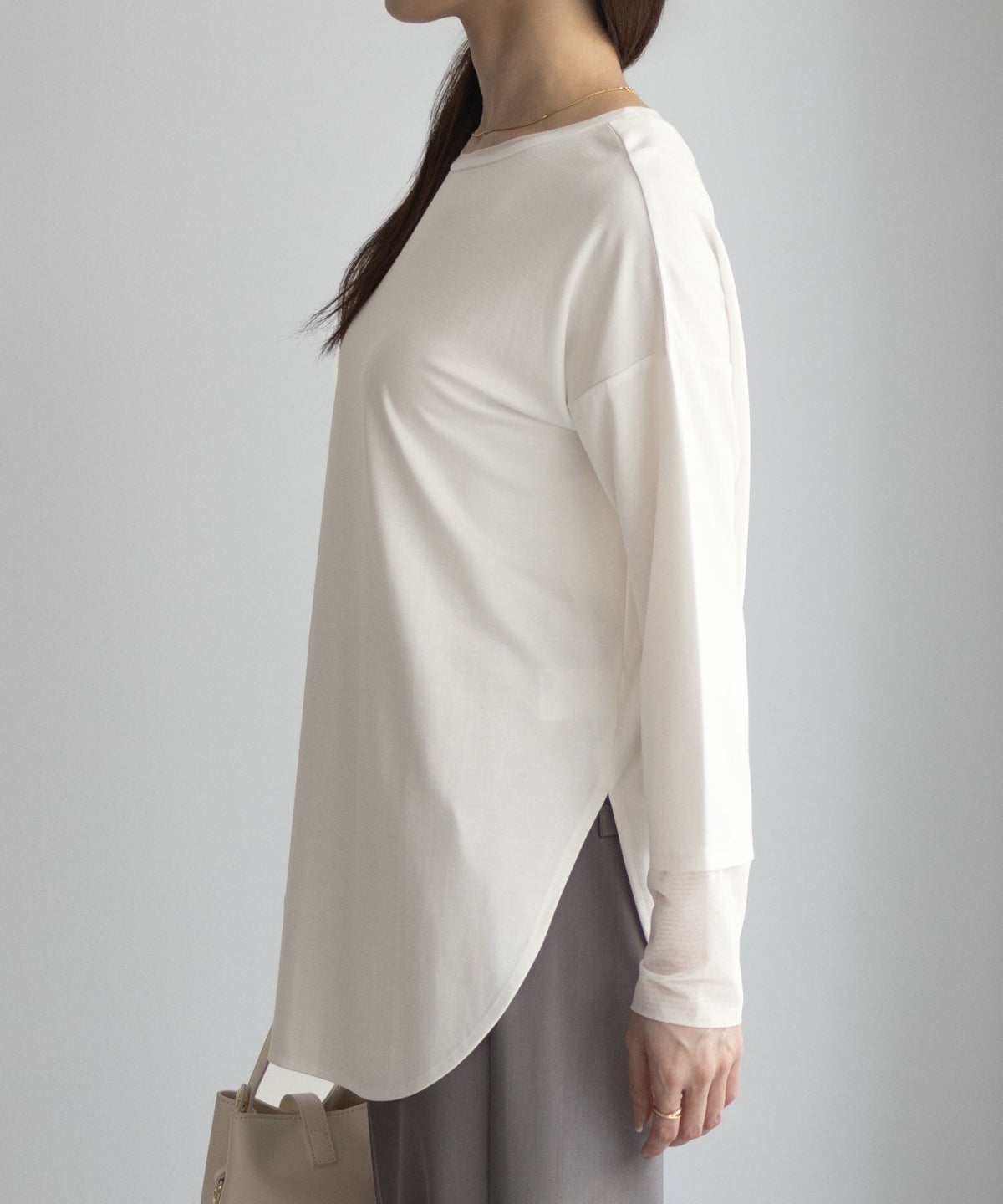 HusHusH 袖チュール長袖Tシャツ レディース ネコポス 対応商品