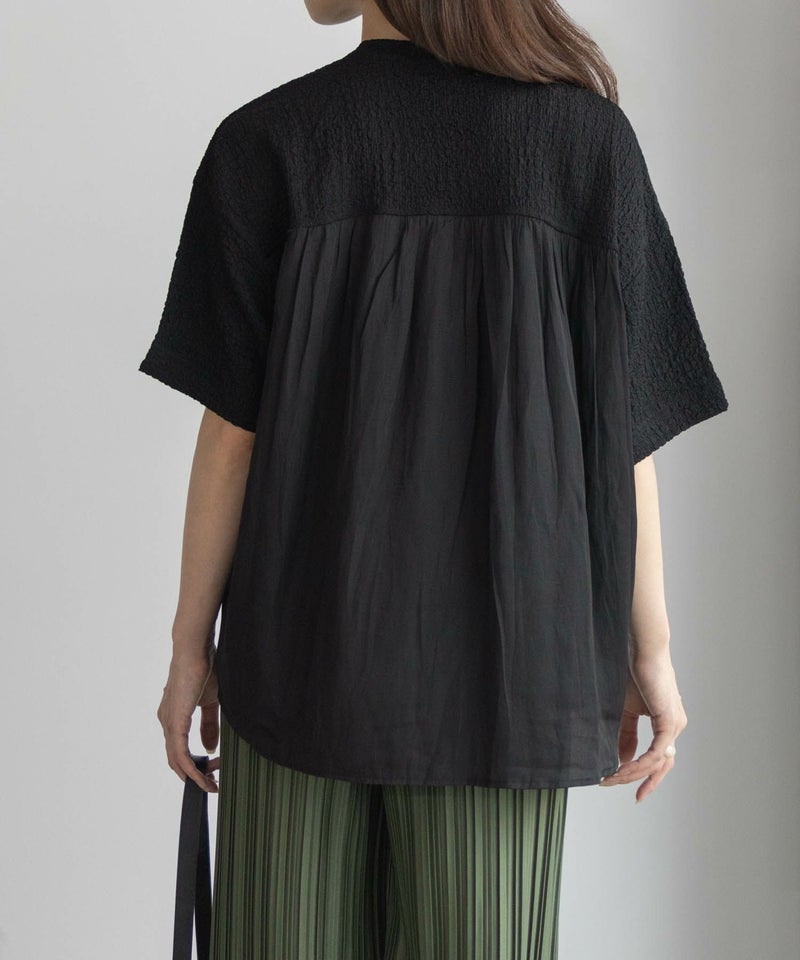 HusHusH 切替5分袖Tシャツ レディース メール便 対応商品商品画像-6