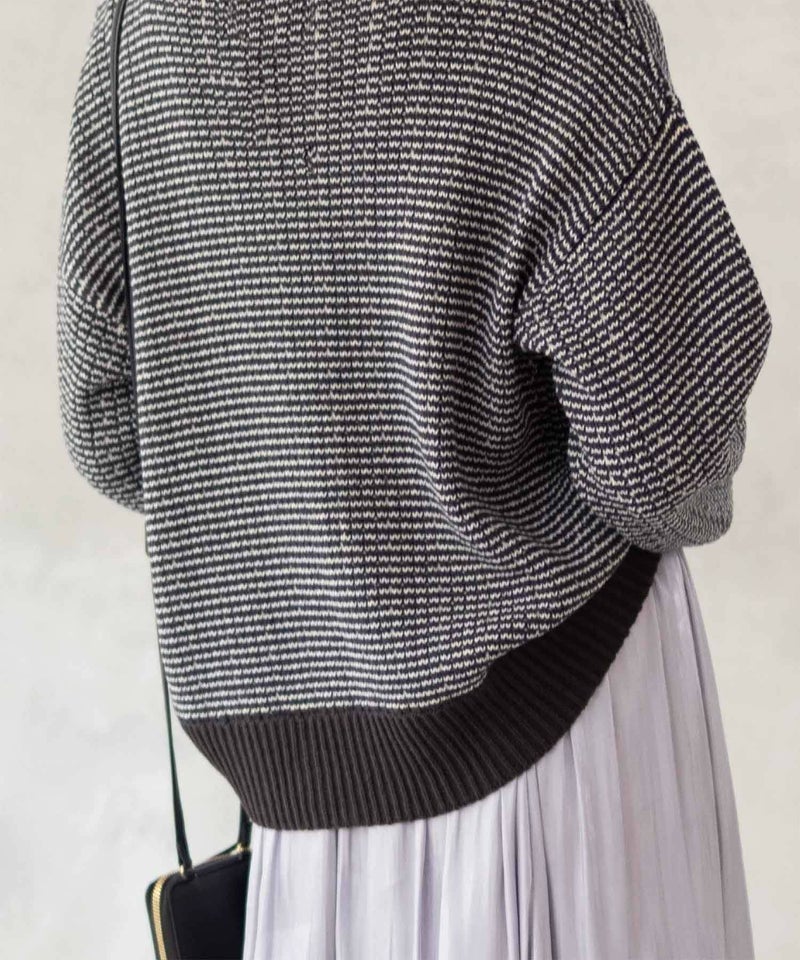 [期間限定knit]Howdy Marie  バーズアイ柄プルオーバー レディース商品画像-2