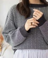 [期間限定knit]Howdy Marie  バーズアイ柄プルオーバー レディース商品サムネイル-4
