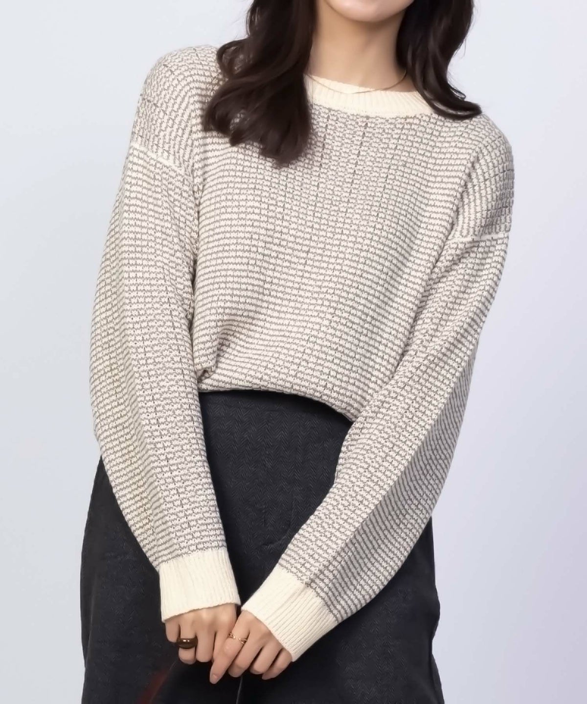 Howdy Marie バーズアイ柄プルオーバー レディース