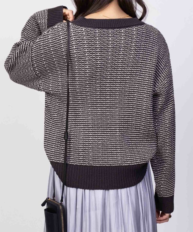 [期間限定knit]Howdy Marie  バーズアイ柄プルオーバー レディース商品画像-14