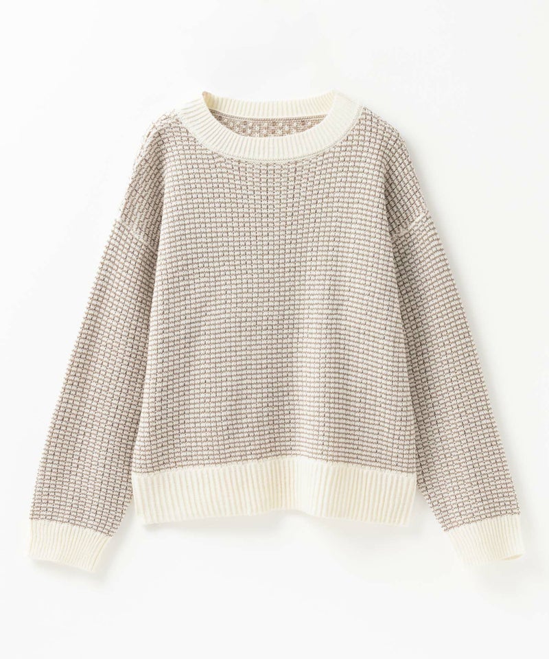 [期間限定knit]Howdy Marie  バーズアイ柄プルオーバー レディース商品画像-17