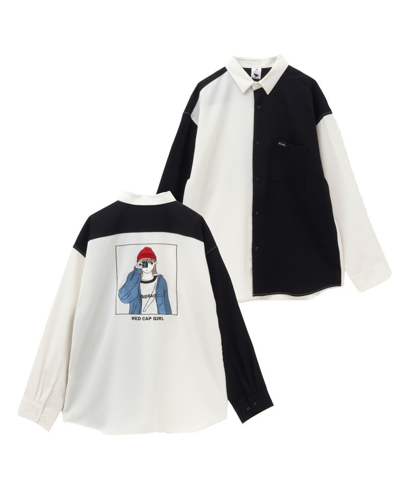 RED CAP GIRL  ルーズサイズバック刺繍長袖シャツ メンズ商品画像-3