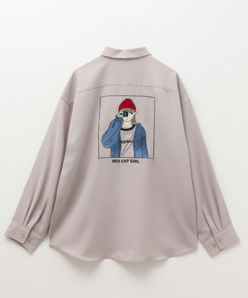RED CAP GIRL  ルーズサイズバック刺繍長袖シャツ メンズ商品画像-15