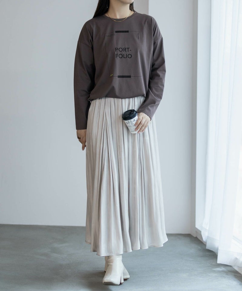 HusHusH 裾ラウンドプリントロンT レディース メール便 対応商品商品画像-5