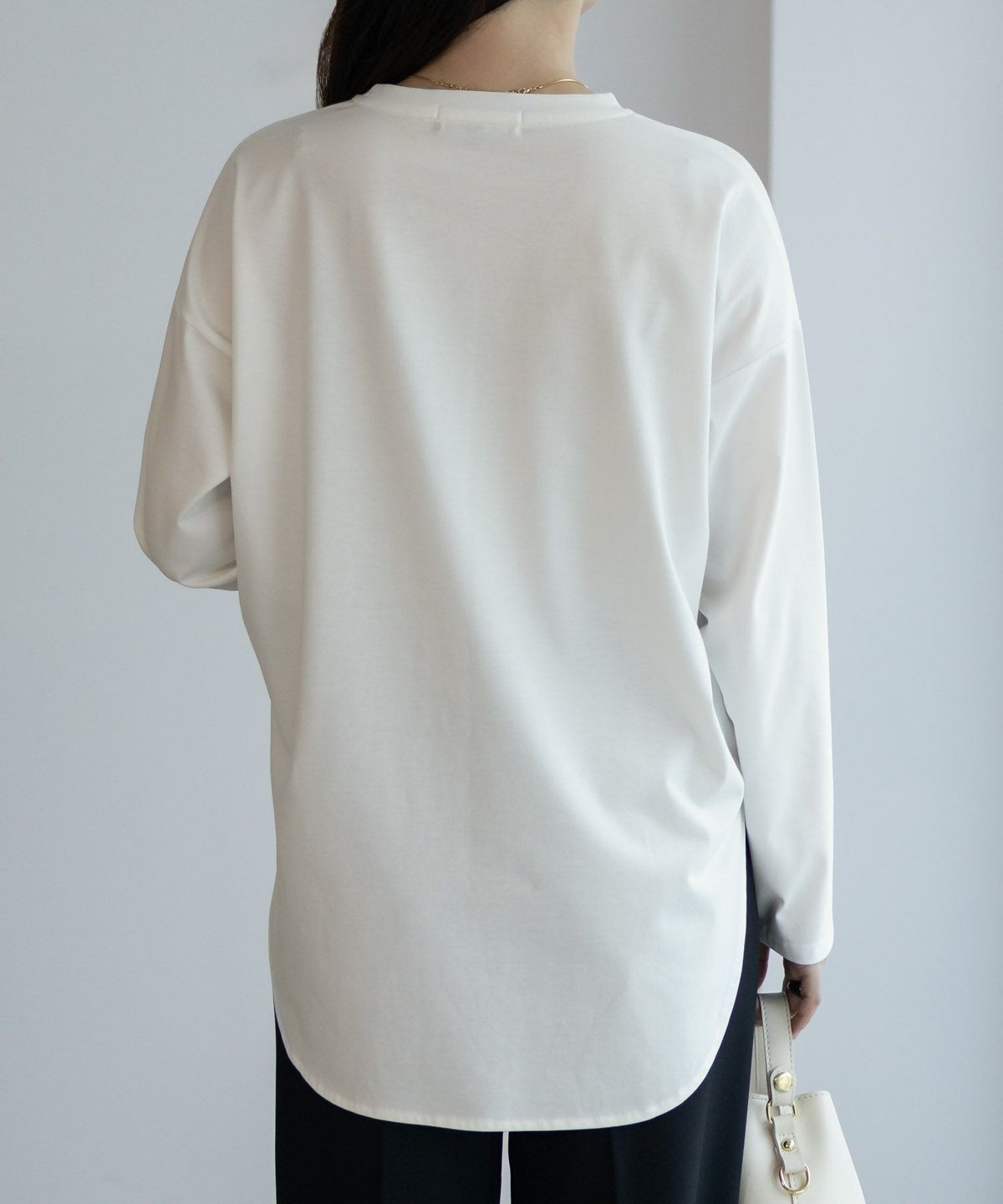 HusHusH 裾ラウンドプリントロンT レディース ネコポス 対応商品