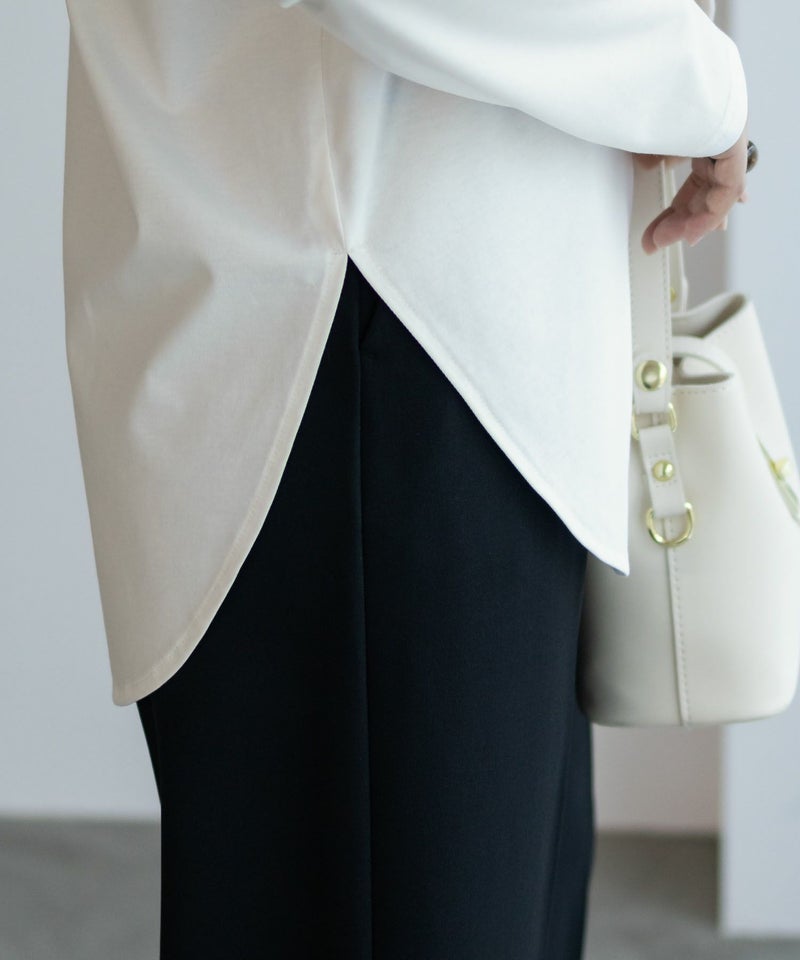 HusHusH 裾ラウンドプリントロンT レディース メール便 対応商品商品画像-9