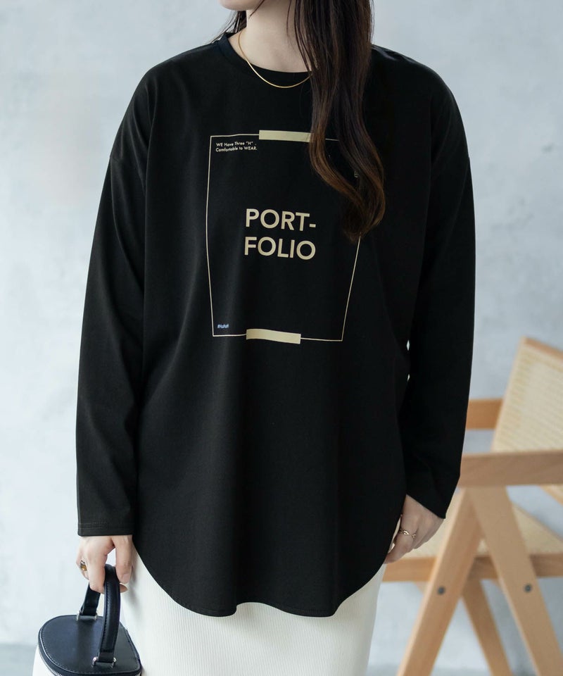 HusHusH  裾ラウンドプリントロンT レディース メール便 対応商品商品画像-17