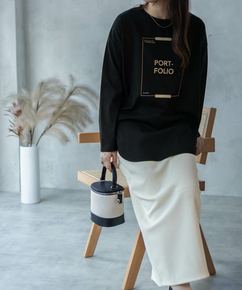 HusHusH  裾ラウンドプリントロンT レディース メール便 対応商品商品画像-18