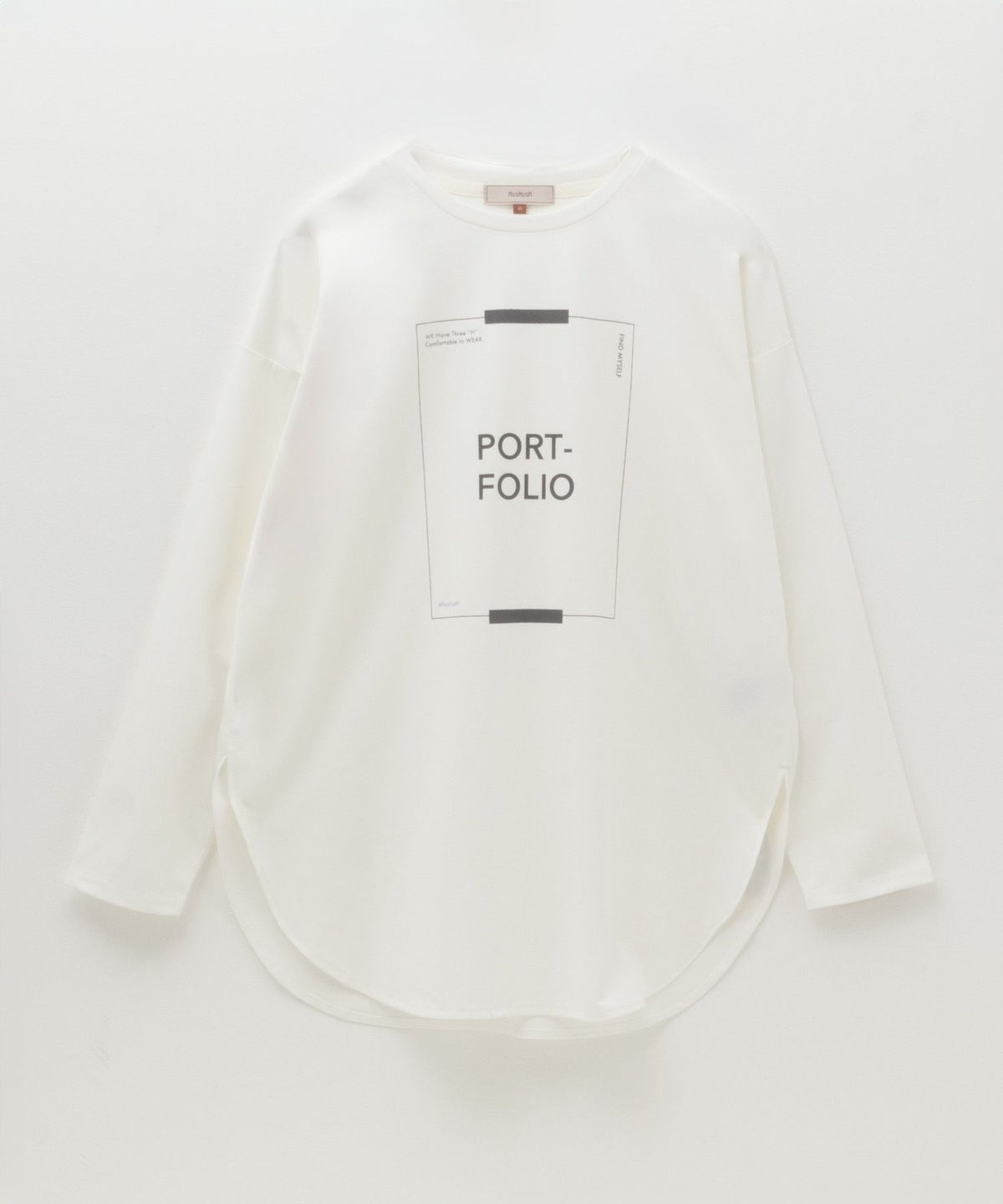 HusHusH 裾ラウンドプリントロンT レディース ネコポス 対応商品