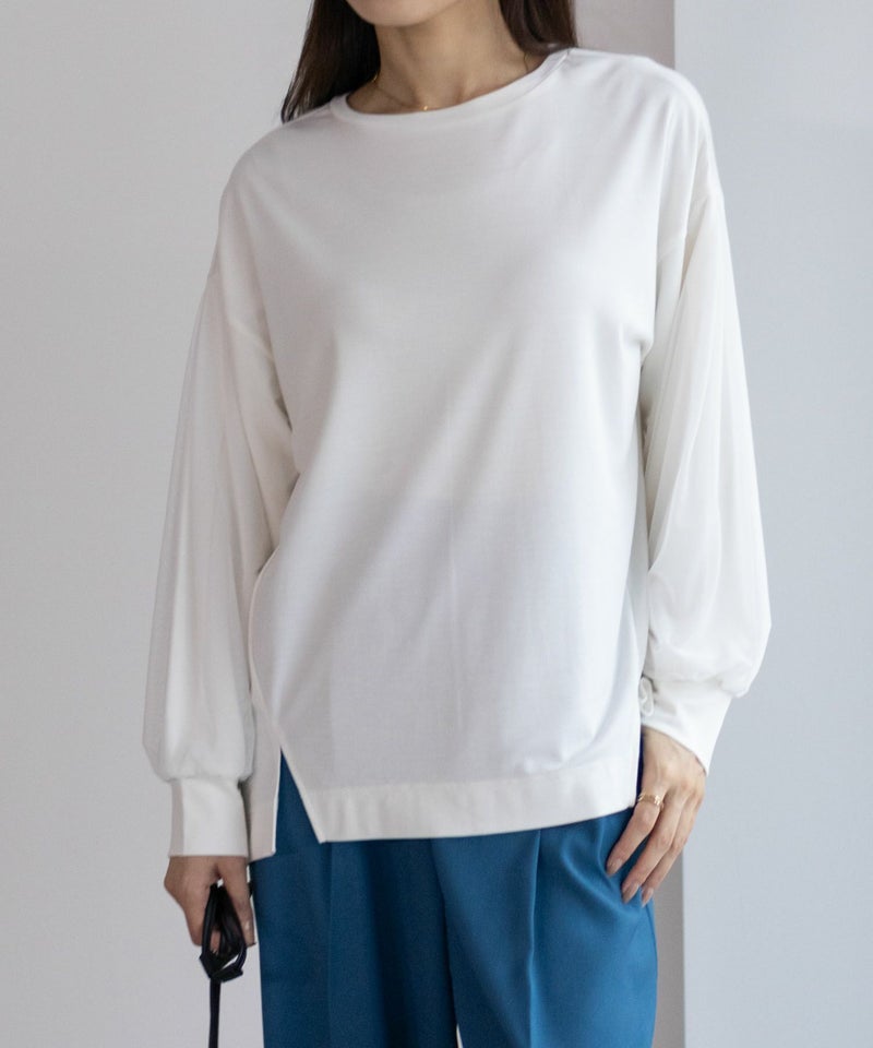 HusHusH ポンチ素材 袖チュールプルオーバー レディース メール便 対応商品商品画像-16