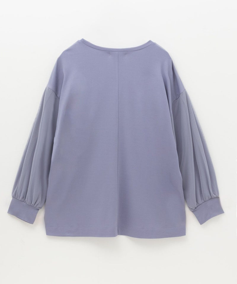 HusHusH ポンチ素材 袖チュールプルオーバー レディース メール便 対応商品商品画像-19